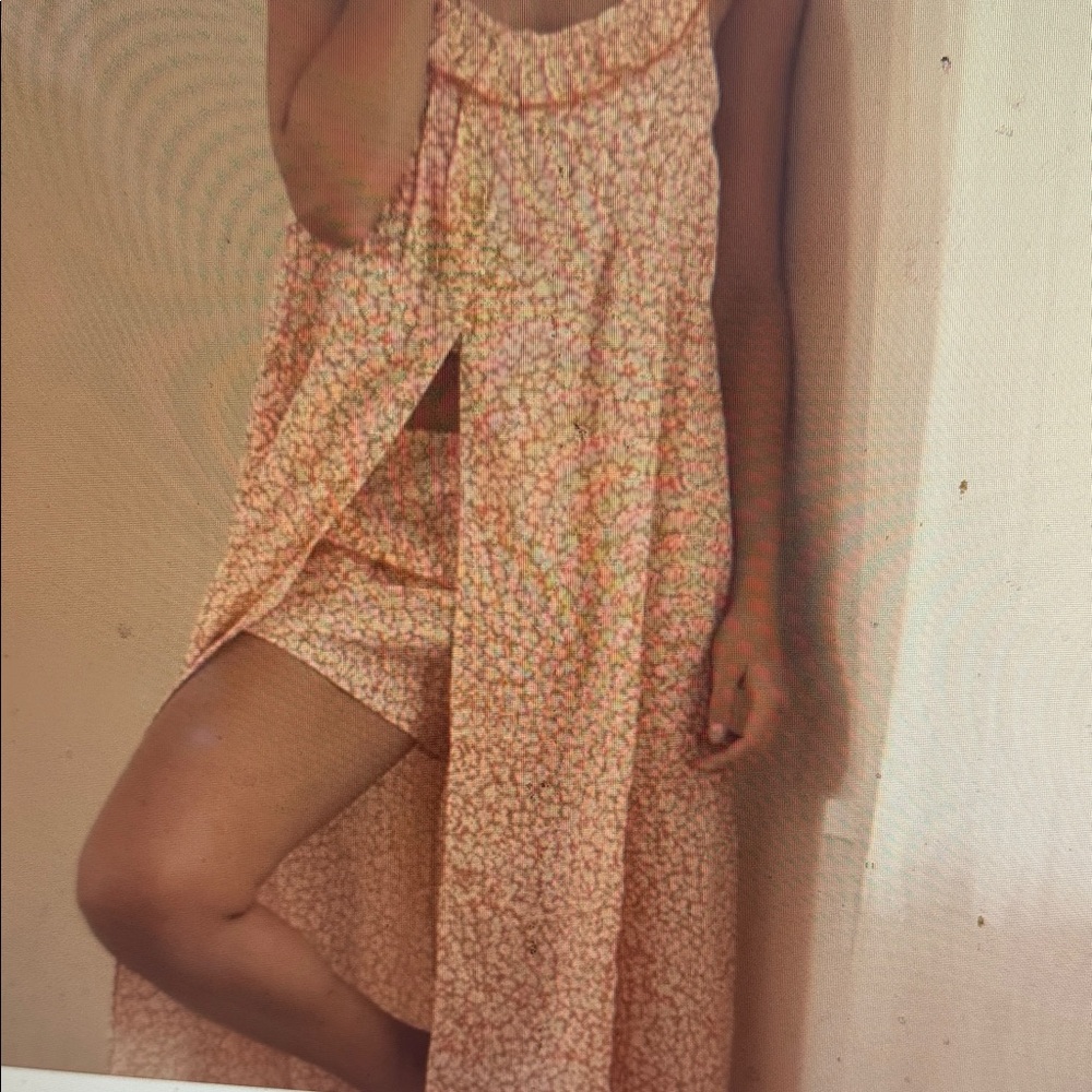 Anthropologie Nora NightgownWomens XSmall Smocked Sleeveless Lounge Sleep Dress - Picture 3 of 3